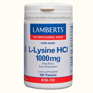 LAMBERTS L-LISINA HCL 1000MG